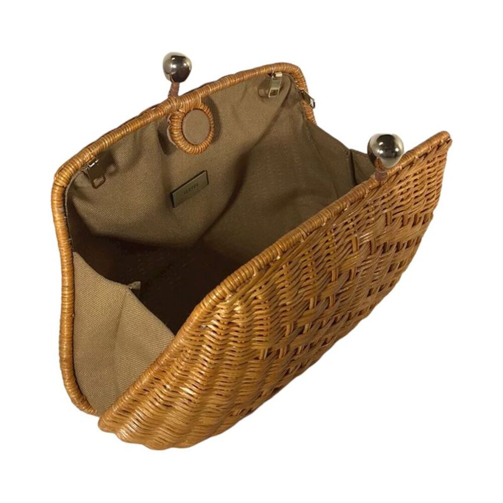 Serpui Blair Rhombus Clutch, Beige - Picture 2 of 2